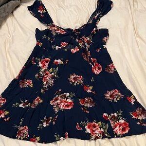 Xhilaration Navy Floral Dress